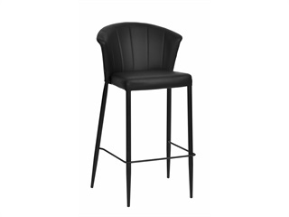 Thor high bar stool, deep black
